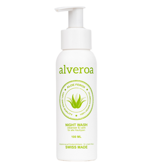 Alveroa Gesichtsreinigung mit Aloe ferox, 100 ml – Vorderseite
